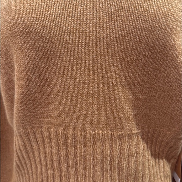 💋Reformation Beckie cashmere caramel tan light brown sweater size S - Picture 6 of 7